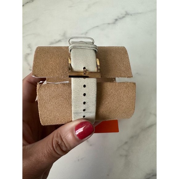 TORY BURCH Women’s White Leather Band Watch with Box - Picture 8 of 8